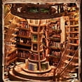 thumbnail image 7 of Book Nook Kits,Book Nook Kit Model Kits Craft Kits,Fantasy 3D Puzzle,Adults DIY Miniature Doll House Kit for Bookshelf Booknook,Tiny House with Sensor Led Light 6*5*8'', 7 of 7