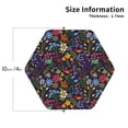 thumbnail image 2 of Lsque Flowers And Birds Pattern 4" Drink Coasters Set of 4, PVC Leather Absorbent Coasters, Table Coaster Set Decorative Coffee Cup Coasters Housewarming Gift -Hexagon, 2 of 6