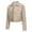Fashion Beige, variant on fall jackets for women 2025,Coffee Leather Jacket Women – Faux Leather Oversized Bomber Jacket Women, Plus Size Motorcycle Jackets