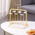 thumbnail image 3 of Iron Stylish Cup Mug Drying Rack Metal Countertop Cup Dryer Drainer Stand Square, 3 of 8