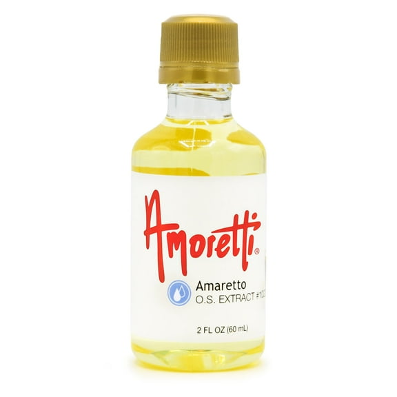 Amoretti - Amaretto Extract Oil Soluble 2 oz - Highly Concentrated & Perfect For Pastry or Savory applications, Preservative Free, Vegan, Kosher Pareve, TTB Approved, Non-GMO