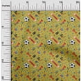thumbnail image 2 of oneOone Rayon Lime Green Fabric Sports Craft Projects Decor Fabric Printed By The Yard 56 Inch Wide, 2 of 4