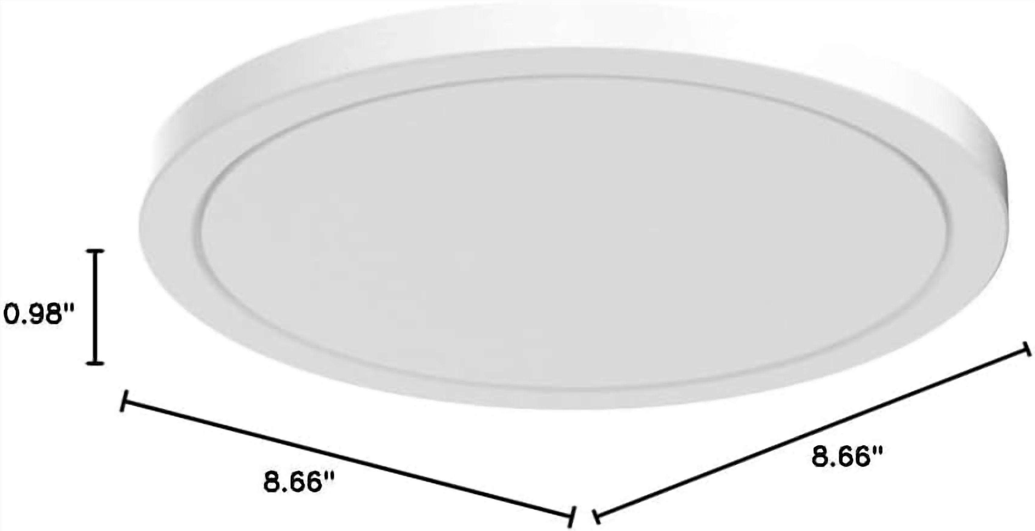Blnan LED Flush Mount Ceiling Light, 9 Inch, 18W photo 2