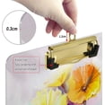 thumbnail image 3 of FMSHPON Watercolorful Sunflower Clipboard Hardboard Wood Nursing Clip Board and Pull for Standard A4 Letter 13x9 inches, 3 of 7