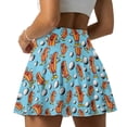 thumbnail image 2 of FUIALDOLG Womens Athletic Skorts Cartoon Hot Dog And Golf Athletic Skirts Women High Waisted Golf Skirt Active Tennis Outfits with Inner Shorts Sport Pleated Pickleball Skort Casual Mini Dress,L, 2 of 8