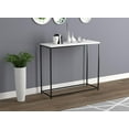 thumbnail image 1 of Safdie & Co. Table Console Blanche Avec Base En Metal Noir, 1 of 3