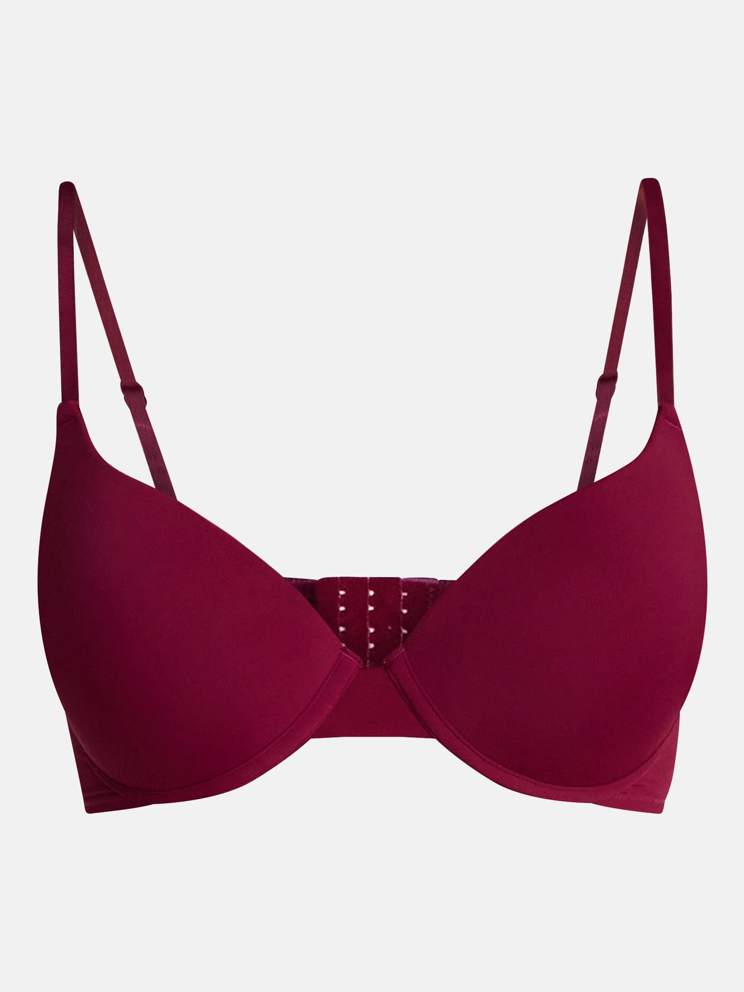 No Boundaries Women’s Smooth Micro Push Up Bra, Sizes 34AA-42DD