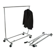 Only Garment Racks True Commercial Grade Rolling Rack Designed with Solid "One Piece" Top Rail