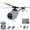 Grey, variant on RC Helicopter with 1080p Camera - Military Drone with Optical Flow Positioning & Altitude Hold for Enthusiasts C127AI