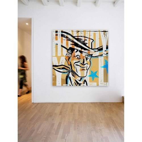 "Howdy Yall Vic" Painting Print on Wrapped Canvas