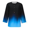 thumbnail image 4 of Long Sleeve Tshirts Shirts For Women Pack Workout Tops for Women Casual Long Sleeve Print Round Neck Basic Sweatshirt, 4 of 5