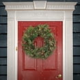 thumbnail image 3 of 28 in. Pre-Lit Artificial Christmas Wreath, 50 Warm White LED Lights, Battery Operated, Timer, 3 of 4