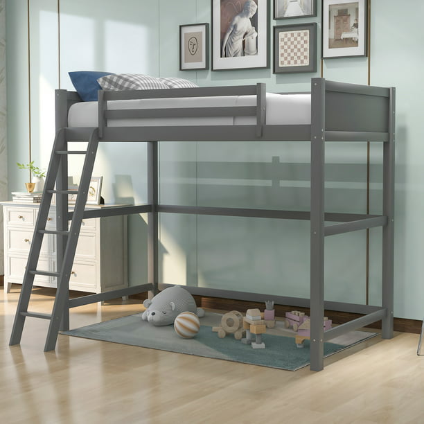 Anysun High Loft Bed With Ladder For, Schlemmer Twin Loft Bed Assembly Instructions