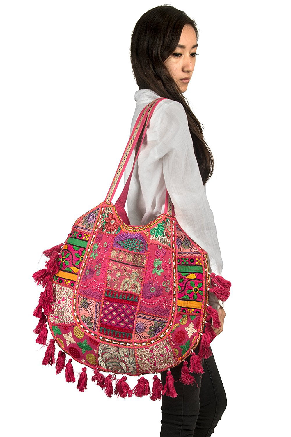 Boho Style Shoulder Bag, Hippie Women's Handbag
