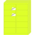 thumbnail image 1 of shiyou-Shipping Labels Stickers, 2"×4" Printable Fluorescent Mailing Labels for Laser/Inkjet Printing- Matte, Permanent Adhesive Stickers (20 Sheets, Fluorescent Yellow), 1 of 4