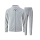 thumbnail image 3 of Ceisia Men's Slim Fit Waffle Knit 2-Piece Set Long Sleeve Zip-Up Jacket with Elastic Waist Drawstring Pants Gifts, 3 of 5
