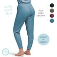 thumbnail image 3 of Hello Mello CuddleBlend Joggers Loose Drawstring Buttery Soft Lounge Pants, Early Bird Blue Large (Women's), 3 of 7