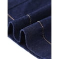 thumbnail image 5 of INSPIRE CHIC Denim Skirt for Women High Waist Split Back Pockets Knee Length Pencil Skirt XS Raw Denim Blue, 5 of 6