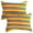 Rainbow Stripes 10x15in (25x38cm), variant on Kinder Fluff Hypoallergenic Toddler Pillow, 300T Cotton Shell, Premium Down Alternative Filling, Soft Texture