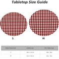 thumbnail image 2 of Round Fitted Tablecloth 52 Inch, Gingham Buffalo Plaid Fitted Round Table Cover Fitted Tablecloth Oil Spill Proof Table Top Cover Cloth Table Cover for Restaurant, Picnic, Indoor and Outdoor Dining, 2 of 8