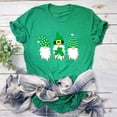 thumbnail image 1 of Meichang T-Shirts pour Femmes St Patricks Day T-Shirts de Vacances à Col Rond T-Shirts Chanceux avec Trèfle T-Shirt Graphique Hauts Manches Courtes Coupe Ample Hauts St Patricks Day Liquidation, 1 of 4