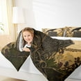 thumbnail image 4 of jejeloiu Black Crow Full Size Comforter Sets,Boho Exotic Style Bedding Sets For Boys Kids Reversible 3pcs, 4 of 8