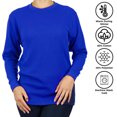 thumbnail image 3 of GBH Women's Loose Fit Crew Neck Waffle-Knit Thermal Shirt (S-2XL), 3 of 4