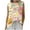Multicolor, variant on Womens Tops Plus Size Sleeveless Round Neck Floral Printed Casual Tank Top Multicolor XL