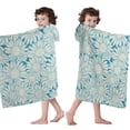 thumbnail image 4 of Daisy Flower Pattern Hooded Bath Towel，60"x35" for Ages 3 To 12 Kids, Quick Dry Lightweight Soft Microfiber Hood Beach Towel Cover Up for Kids, 4 of 7