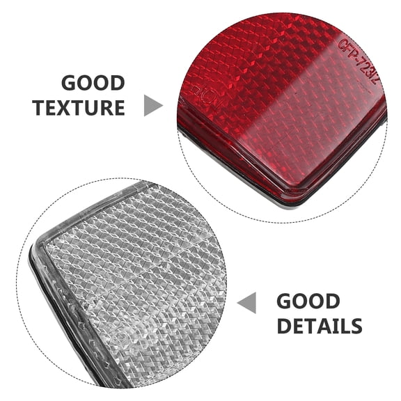 OULII Bike Reflector Set 1 Set Assorted Colors Front and Rear Safety Warning Reflectors for Night Riding Visibility