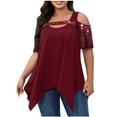 thumbnail image 2 of Aloohaidyvio Tops for Women ,Womens Tops Casual Short Sleeve Loose Comfortable Blouse, 2 of 6