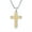 Gold, variant on Stainless Steel Cross Necklace for Men Women, Couple Jewelry Gifts, 24 In