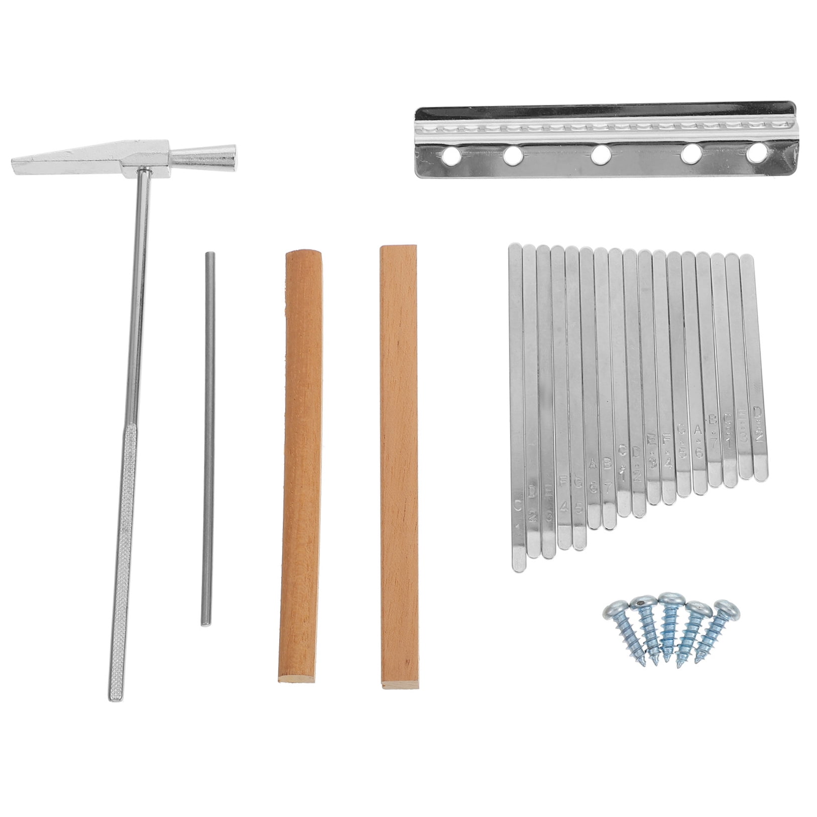 FRCOLOR  Thumb Piano Accessories Kalimba Shrapnel 17 Keys Professional Music Instrument
