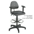 thumbnail image 2 of Safco Task Master Deluxe Workbench - Chair - task - swivel - polyurethane - black, 2 of 3