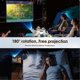 thumbnail image 5 of Smart Projector With Android Tv 11.0 5g Wifi Bluetooth Portable Projector Hd Mini Device For Ios Android Us Plug, 5 of 5