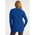 thumbnail image 3 of Jessica London Women's Plus Size Ribbed Crossover Crewneck, 3 of 5