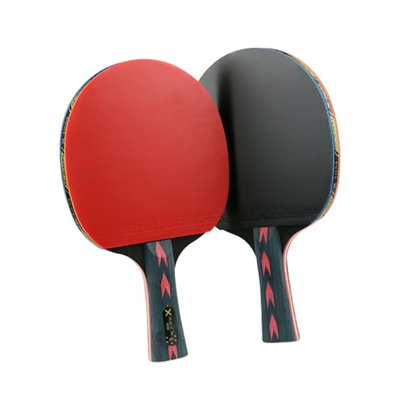 Pretyzoom 2pcs Fiber Table Tennis Racket for Sport Lightweight Design Great Power 5 Star