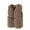 Brown, variant on Child Girls Sleeveless Coat Winter Windproof Thicken Coat Jacket Kids Warm Vest Outerwear