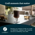 thumbnail image 5 of Libbey Irish Coffee Glasses, Elegant Raised Rim Latte Mugs, Dishwasher Safe Glass Irish Coffee Mugs Set of 4 for Milkshakes, Smoothies and More, 5 of 5