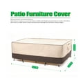 thumbnail image 2 of F&J Outdoors Waterproof Outdoor Table Cover 62"(W)×42"(D)×27.5"(H), 2 of 9