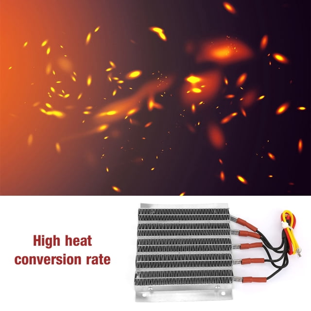 Thermostatic PTC Heating,1000W Housing Constant Temperature PTC Ripple Heating Plate Thermistors Heater With Cable