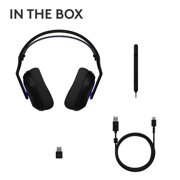 Logitech G522 LIGHTSPEED Wireless Gaming Headset, LIGHTSYNC RGB, Full Bandwidth Mic, Advanced Synchronized Audio, Tri-Connectivity with LIGHTSPEED, Bluetooth, Black