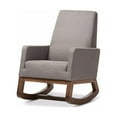 thumbnail image 2 of Baxton Studio Yashiya Mid-century Retro Modern Grey Fabric Upholstered Rocking Chair, 2 of 3