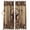 brown, variant on Western Texas Star Green Blackout Curtains for Bedroom/Living Room, Pinch Pleated Black Out Curtains, Farmhouse Brown Country Vintage Room Darkening Window Drapes with Hooks 2 Panels, 59"x70"