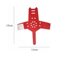 thumbnail image 3 of Linterna de camping ligera con pantalla de rana para jardín, correa de cuero sintético Rojo, 3 of 9