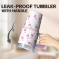 thumbnail image 5 of 20OZ Flamingo Cup with Handle Durable Travel Mug Great Gifts for Women Flamingo Lovers Ideal for Birthday Christmas Events Office Commute Home, 5 of 6