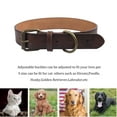 thumbnail image 3 of Leather dog collar adjustable durable pet dog collar, 3 of 4