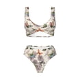 thumbnail image 4 of Daiia Flying Butterflies-1 Women's Bikini Set Two Piece Swimsuit High Waisted Bikini Adjustable Straps Bikini Perfect for Beach, Pool, and Summer Vacation-, 4 of 9