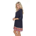 thumbnail image 5 of White Mark Women's Embroidered Tunic Dress, 5 of 6