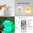 thumbnail image 4 of Luz Nocturna Colorida Para Niños, Luz Nocturna LED Con Luz Táctil, Lámpara Recargable USB De 9 Colores, Lámpara De Noche, Ambiente Luminoso, Dormitorio - Mono Rojo Verde, 4 of 5